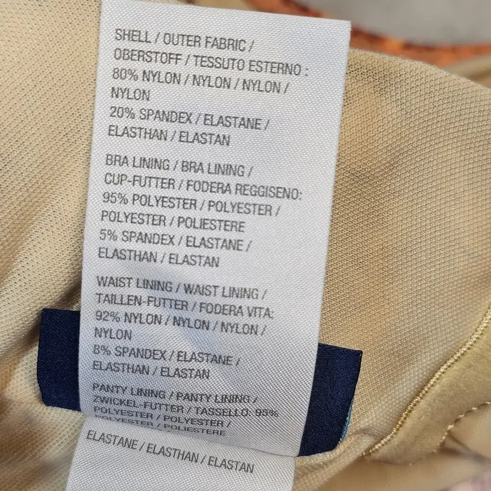 D & Co. Beach Swim Dress Handkerchief Hem Size 12